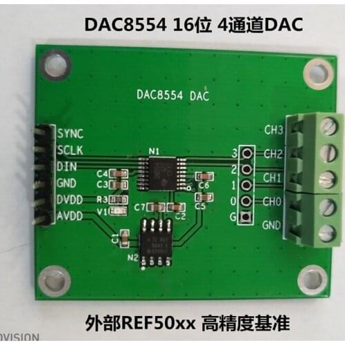 DAC8554 module 16 bit 4 way DAC8552 module DAC module DAC