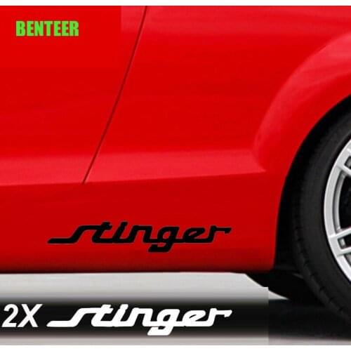 2pcs Car body sticker for kia stinger