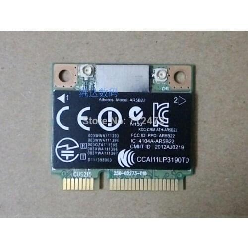 New Wireless Wifi for Bluetooth4.0 for Atheros AR5B22 AR9462 300Mbps 802.11a/b/g/n Mini PCI-E card For Hp 2170p 9470m 2.4G/5G