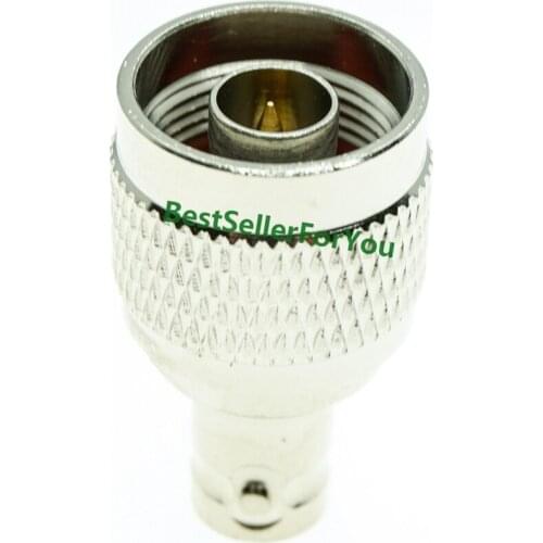 New BNC Female Jack To N Type Male Plug RF Coax Connector Straight AdapterBrass