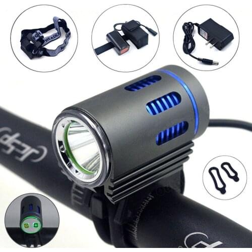 3000 Lumens XML L2 LED Bicycle Front Light MTB Road Bike Flashlight Safe Cycling Headlight With 6400mAh Battery Pack BC0605