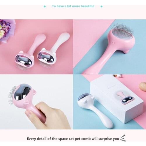 Dog Space Cat Pet Comb Grooming Products Dogs Hair Brush Remover Deshedding Kitty Cleaning Massage Bathing Petshop Supplies
