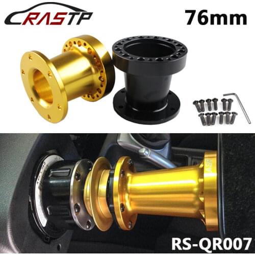 RASTP-Universal Racing 51mm 76mm 101mm Height Steering Wheel Quick Release Snap off Hub Adapter Boss Kit Adapter Spacer RS-QR007