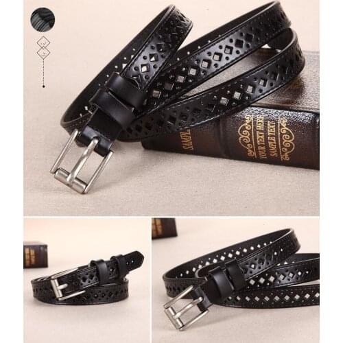 Hot Sale Luxury Women belt new Design genuine leather pin buckle belts vintage style top quality newest belts waistband