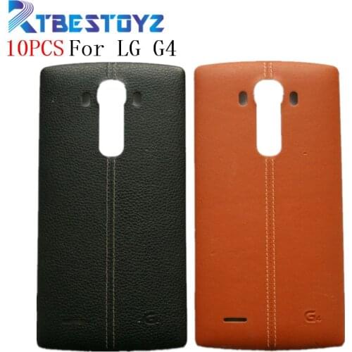 RTBESTOYZ 10PCS Battery Back Cover Housing case Door Rear Cover+NFC For LG G4 H815 H810 H811 LS991 US991 VS986 Housing Case+Logo