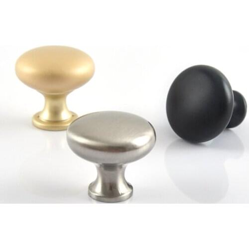 Modern Simple Golden and Black Zinc Alloy Furniture Cabinet Handle for Kitchen Cupboard