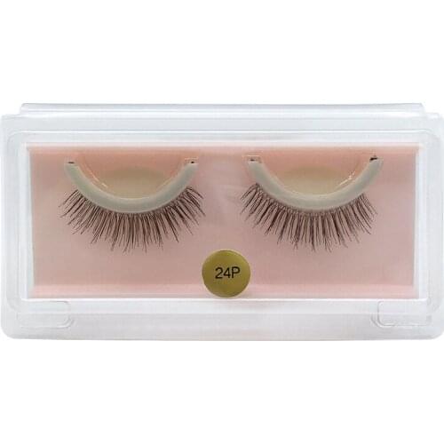 24P Self-adhesive 3D False Eyelashes Without Glue for 3 Seconds Wearing Non-irritating Lashes Makeup