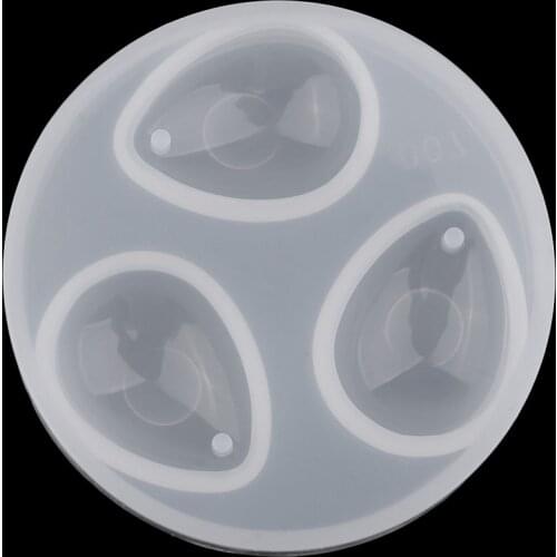 DIY Water Drop Silicone Domed Cabochon Mould Necklace Pendant Charms Mold