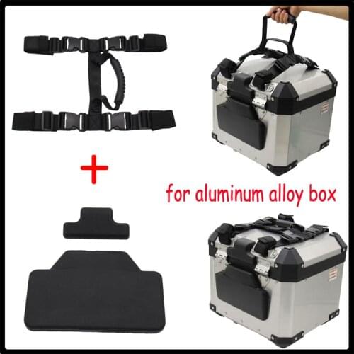 Passenger Backrest Back Pad Rear Saddlebag+Side handle handle for aluminum alloy box For BMW R1200GS LC ADV F850GS F750GS
