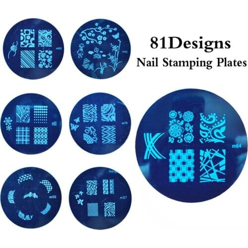 Sexy Women Polish Stamping For Nails Templates Beauty Image Nail Art Stamp Plates Steel Nail Stencils