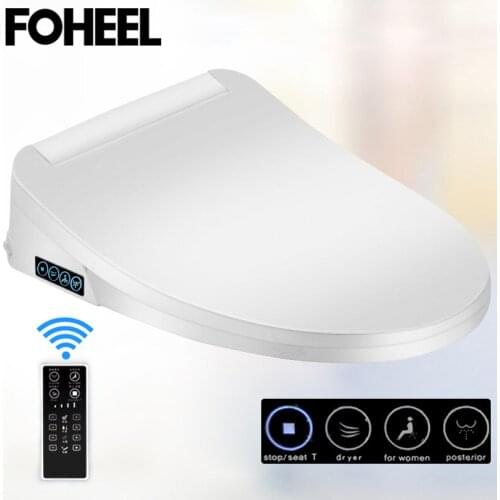 FOHEEL smart toilet seat cover electronic bidet cover clean dry seat heating wc intelligent toilet seat cover for bathroom