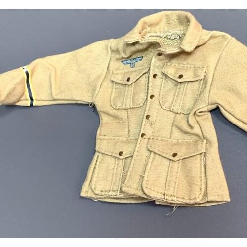 1/6 Scale Uniforms Desert WWII German DAK Afrika Corps Jacket Clothes For 12" Military Figure Dragon Ultimate Soldier Accessory