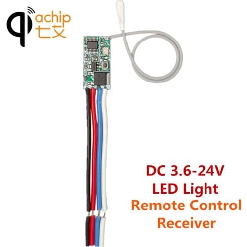 QIACHIP 433Mhz DC 12V 24V Universal Wireless Remote Control Switch Mini Size RF Relay Receiver 433.92 Mhz DIY kit for LED Light