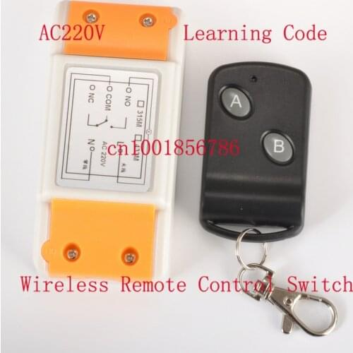 AC220V 1CH universal gate remote control 433.92 light switch dimmer power tool switch trigger momentary wireless remote switch