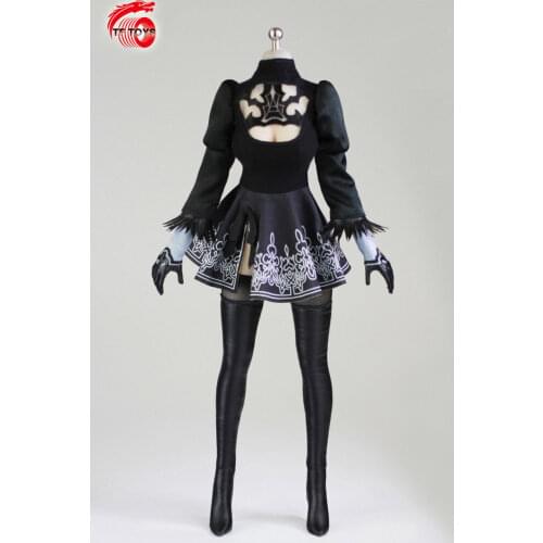 1/6 Scale Sexy Female Robot 2B Maid Clothing Sets W/Head Carving Automata Figure Collectible Game the figure of 2B