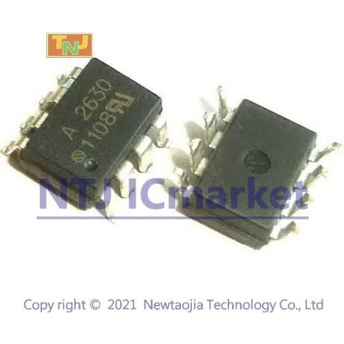 10 PCS HCPL-2630 SMD HCPL2630 A2630 HIGH SPEED-10 MBit/s LOGIC GATE OPTOCOUPLERS