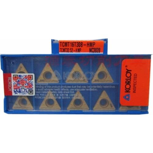 10pcs/set inserts lathe tools TCMT16T308-HMP NC3020 TCMT16T304HMP PC9030 insert milling cutter turning tool free shipping