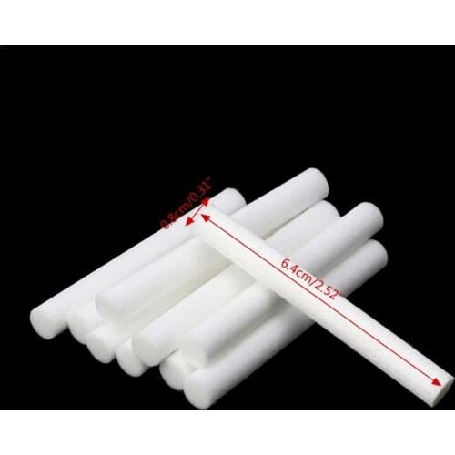 10Pcs 8mmx64mm Humidifiers Filters Cotton Swab for Humidifier Aroma Diffuser