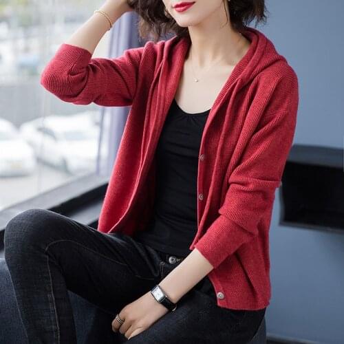2020 Short Crop Cardigans for Women V neck Casual Knit Jackets Button Up Knit Cardigans Outwear Sweaters Cashmere Knitcoat