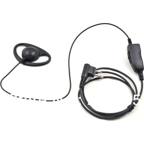 D-Ring M Type Connector Earpiece /MIC with PTT (Push to Talk) for Motorola GP88/CP200/CP040/EP450/CT150/P040/P1225/PR400/PRO1150