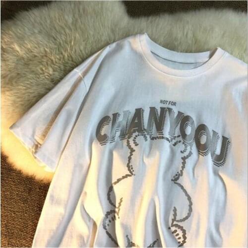 European American Style T shirts Women High Quality Print Short Sleeve O Neck T-shirt Femme Casual Loose Women Top