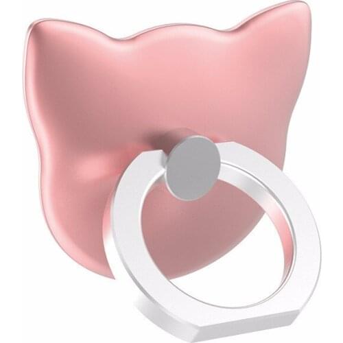 Cat ring holder universal phone finger ring holder mobile phone ring holder stand metal grip cute shape holder