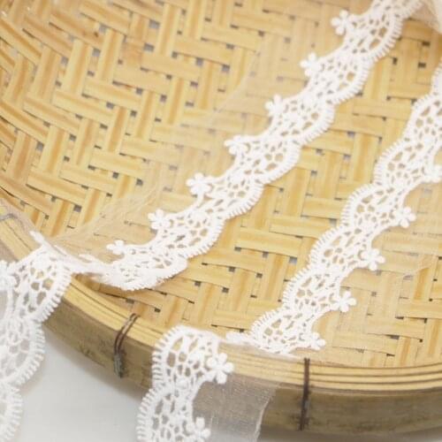 8CM 2YARD Lace ribbon for curtain table clothing lady hat decoration braid embroidery lace fabric trim diy sewing accessories