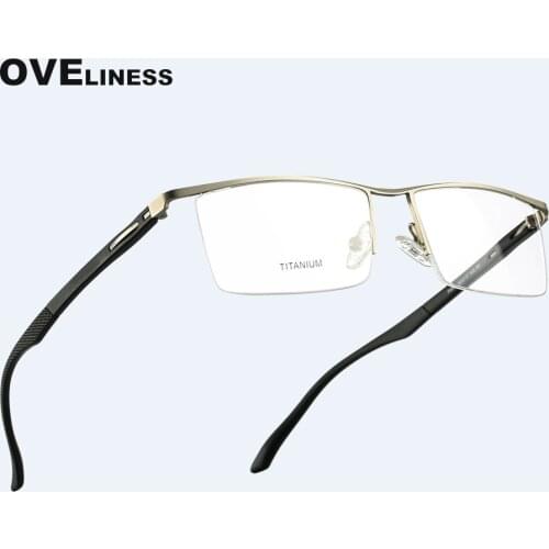 Titanium Alloy Square Glasses Frames Women Men 2020 Fashion Eyeglasses Myopia Prescription Transparent Screwless Eyewear frames