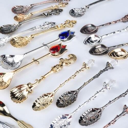 Kitchenware cookware set exquisite vintage coffee spoon luxury fashion small spoon seasoning spoon