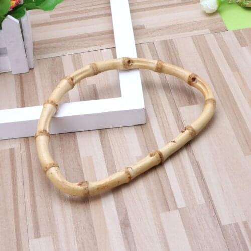 2021 New D shape Bamboo Handle for Handmade Handbag DIY Tote Purse Frame Making Bag Hanger