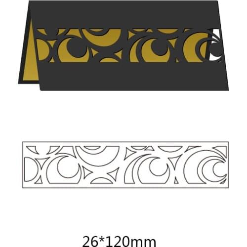 New Arrival Greeting Pattern Hollow Border Cutting Dies Metal Steel Handcraft for Creative Scrapbook Embossing Paper Card 1PC