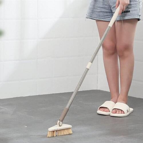 Practical Excellent Floor Scrub Cleaning Brush 3 Colors Ceramic Tile Brush Extension Rod Design for Kitchen
