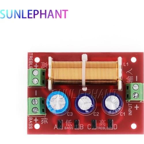 YY-2088 400W Adjustable 2 Way Crossover Filters 1 Unit Audio Speaker Frequency Divider Full Range Treble Bass