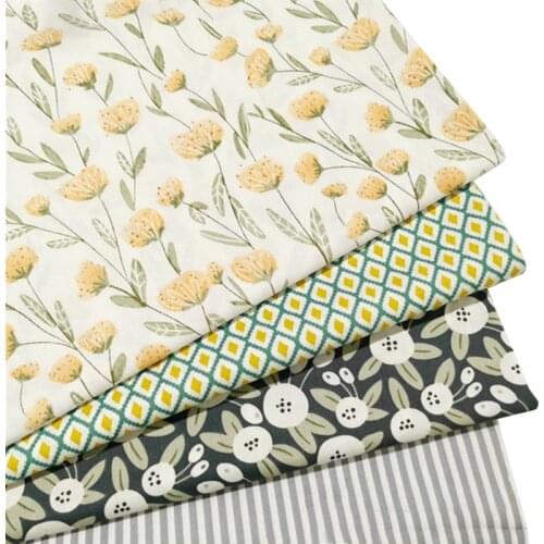 100% Cotton Fabrics Printed Flower Cloth For DIY Sewing Textile Tecido Tissue Patchwork