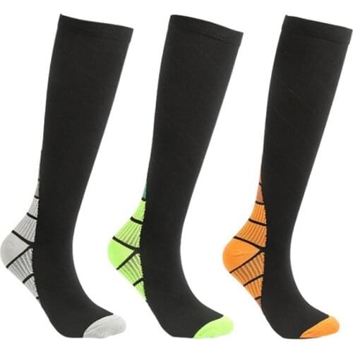 20-30 mmHg Graduated Compression Socks Firm Pressure Circulation Quality Knee High Orthopedic Support Women Hose Sock