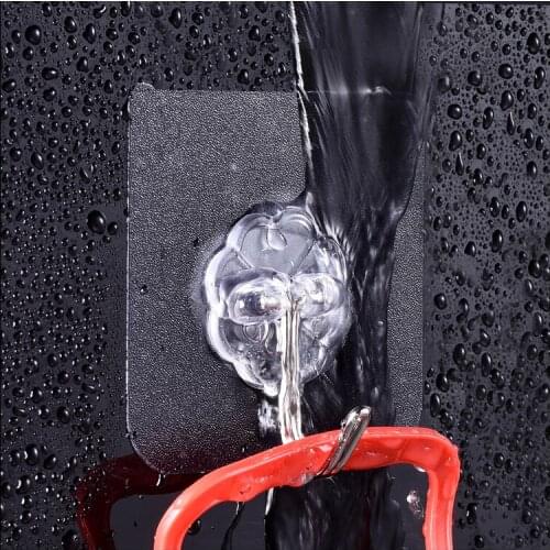 1-10PCS Suction Cup Sucker Hanger Kitchen Bathroom Wall Hooks Strong Transparent Hook Adhesive Hook Door Traceless Organizer