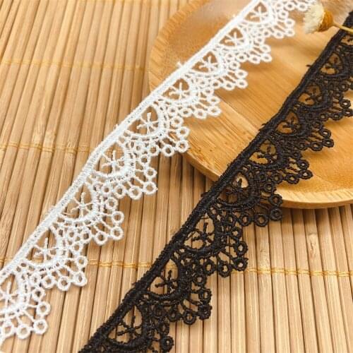 1.6cm Narrow Polyester 30Yards Lace Trim Exquisite DIY Lolita Dress Collar Skrit Applique African Lace Fabric V2922