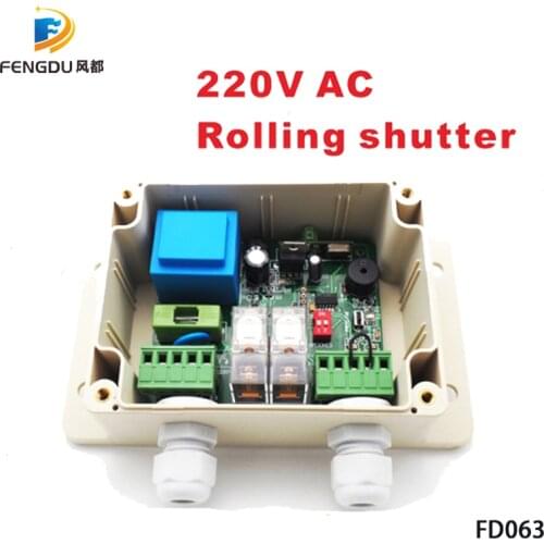 2 channel roller shutter / rolling shutter door opener controller board 220v 433mhz Rf Receiver for auto gate