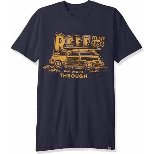 2019 Free shipping New Print Men Summer style Reef Since 1984 Just Passing Through Men t shirt Great Quality Funny 100% Cotton