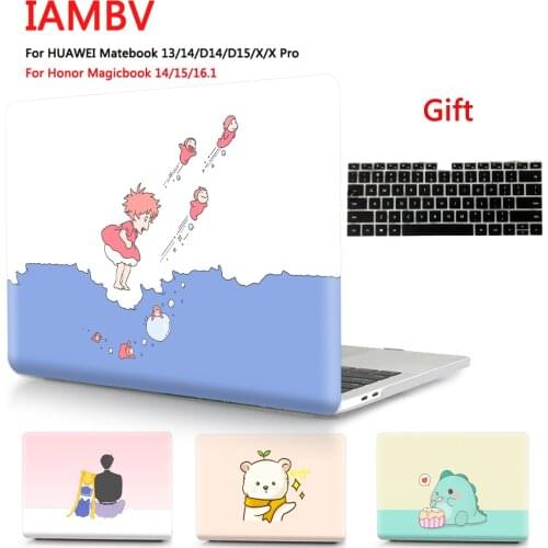 2020 Cartoon color print Case For huawei Matebook Mate 13 14 Mate book X pro X,Cases for Mate book D14 D15 MagicBook14 15 16.1