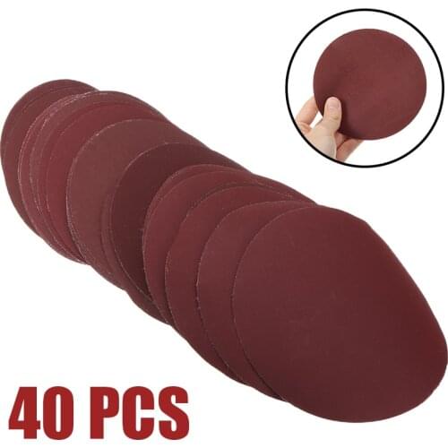 40pcs Sanding Discs 5inch 125mm Sanding Discs 320-2000 Grit For Tools Accessories Hook Loop Sandpaper Polishing Pads