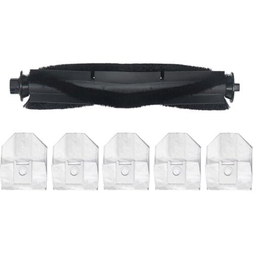 6Pcs for Roidmi EVE Plus Robot Vacuum Cleaner Dust Bags Roller Brush ​Replacement Accessories Professional Parts
