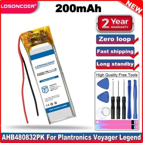 LOSONCOER AHB480832PK Battery for PLANTRONICS Voyager Legend,5200 Headest 2712090-0983 Batteries