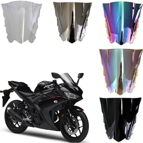 ALLGT Motorcycle Front Windshield Windscreen for Yamaha YZF R25 2015 2016