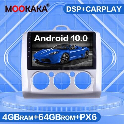 Android 10 64GB DSP Car GPS Navigation Radio For Ford Focus 2005-2011 Multimedia Player Auto Stereo Head Unit Carplay 4G SIM LTE