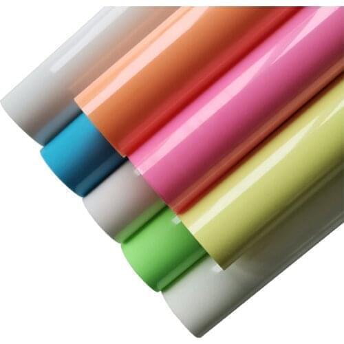 Free Shipping 8 Sheet 25cmx30cm Luminous Heat Transfer Vinyl Noctilucent Glow in Dark Heat Press Machine T-shirt Iron On HTV DIY