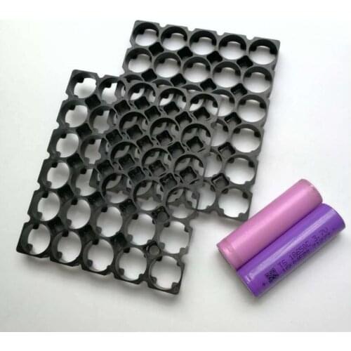400pcs/lot 5*6 Cell 18650 Batteries Holder Bracket Cylindrical Battery Pack Fixture Anti Vibration Case Storage Box Container