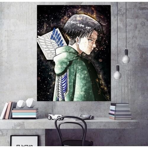 Home Decoration Canvas Prints Paintings Anime Posters Wall Art Modular Attack on Titan Pictures For Bedside Background