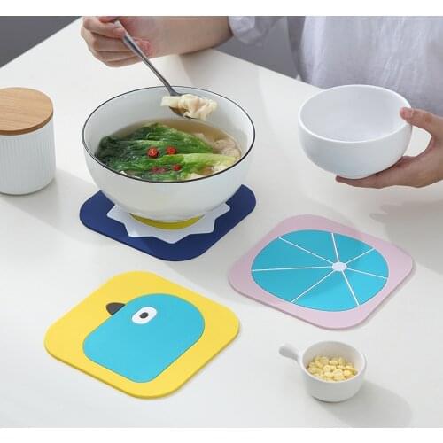 Home multifunctional heat insulation pad Nordic style kitchen anti-scalding mat dining table mat pot mat thickened round