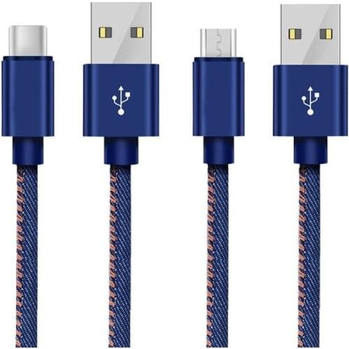 USB Type C Cable Wire for Samsung S10 Plus Xiaomi mi9 Mobile Phone Fast Charging USB C Cable Type-C Charger Micro USB Cables